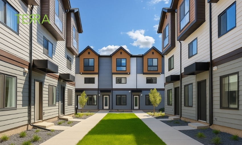 Terra Townhomes - Phase 2 in Airdrie, AB - Building Photo