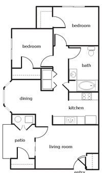 2BR/1BA - 2 to 4 bedrooms Contact for Rates - Blue Oak Court Apartments in Anderson, California