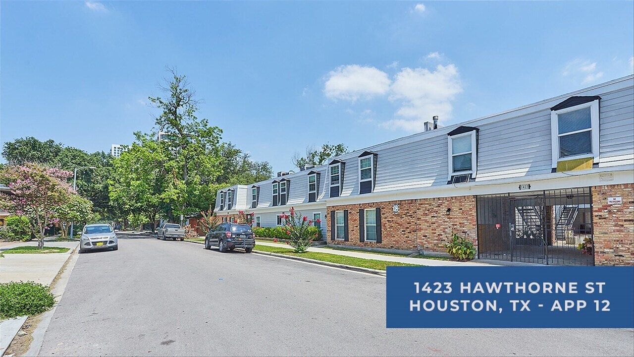 1423 Hawthorne St in Houston, TX - Foto de edificio