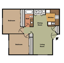 Beau Rivage 324 in Spokane, WA - Foto de edificio - Floor Plan