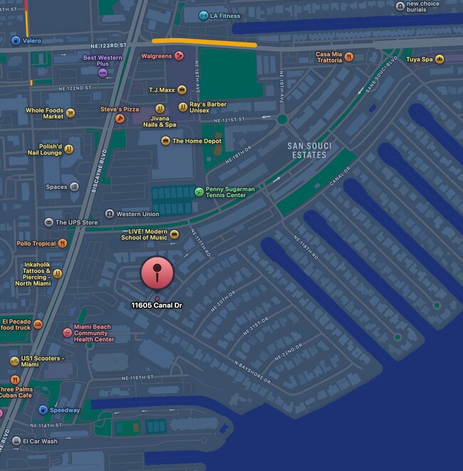 property at 11605 Canal Dr