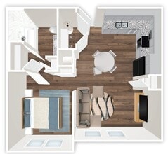 Lapiz Flats Apartments in Grand Prairie, TX - Foto de edificio - Floor Plan