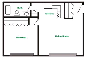 The Village Apartments in Garden City, MI - Building Photo - Floor Plan