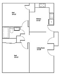 2BR/1BA - 1 to 2 bedrooms Contact for Rates - Berkley Arms Apartments in Springfield, Massachusetts