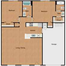 Avery Place Villas in Orlando, FL - Foto de edificio - Floor Plan