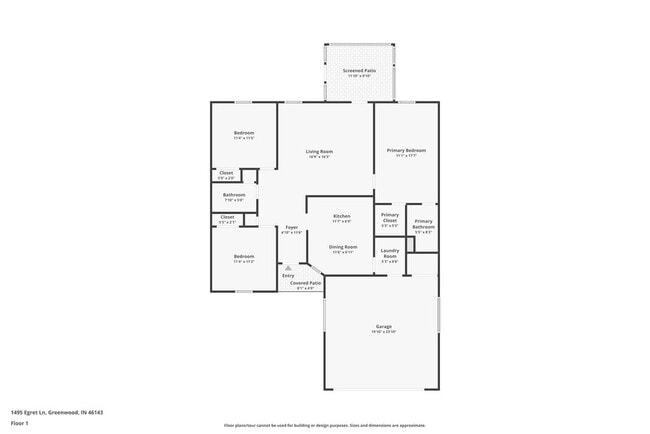 1495 Egret Ln in Greenwood, IN - Foto de edificio - Building Photo