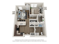 Secor Senior Lofts I & II in Toledo, OH - Foto de edificio - Floor Plan