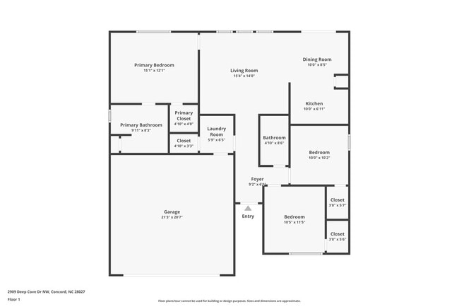 2909 Deep Cove Dr NW in Concord, NC - Foto de edificio - Building Photo