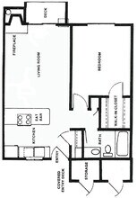 University Village Apartments in Spokane, WA - Foto de edificio - Floor Plan