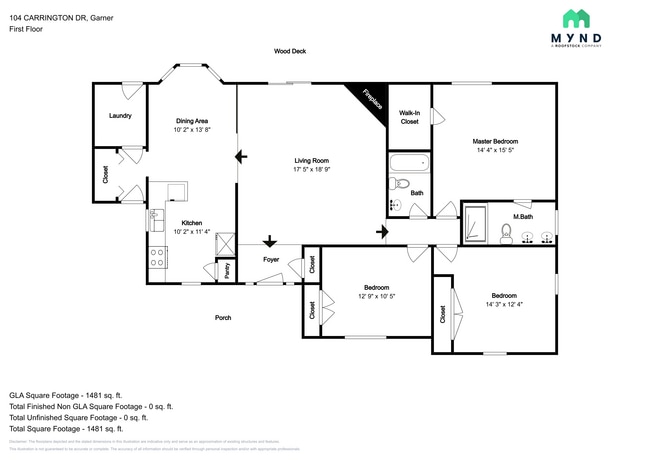 104 Carrington Dr in Garner, NC - Foto de edificio - Building Photo