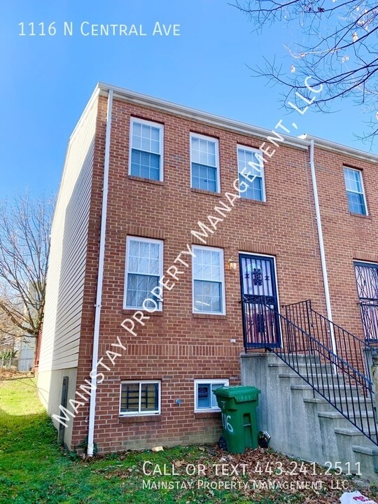 1116 N Central Ave in Baltimore, MD - Building Photo