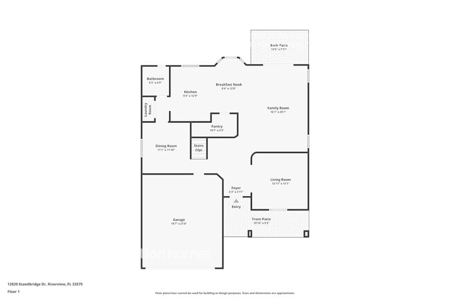 12820 Standbridge Dr in Riverview, FL - Foto de edificio - Building Photo