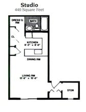 The Pines in Southfield, MI - Foto de edificio - Floor Plan