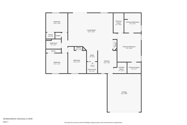 433 Bloomfield Dr in Poinciana, FL - Building Photo - Building Photo