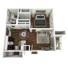 Fredericksburg Place Apartments in San Antonio, TX - Foto de edificio - Floor Plan