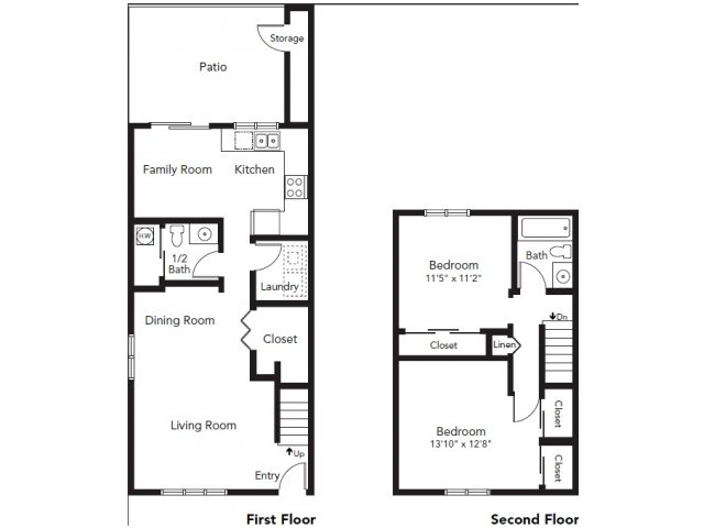 Whidbey Apartments in Oak Harbor, WA - Foto de edificio - Floor Plan