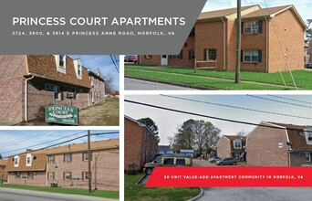 Princess Court Apartments in Norfolk, VA - Building Photo - Building Photo