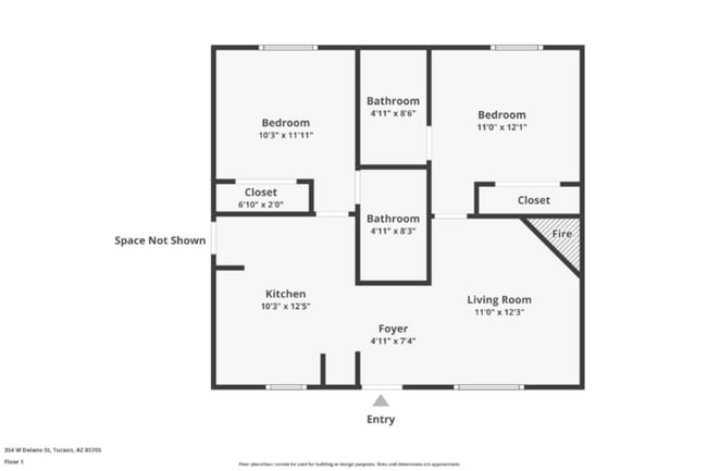 354 W Delano St, Unit 1 in Tucson, AZ - Building Photo - Building Photo