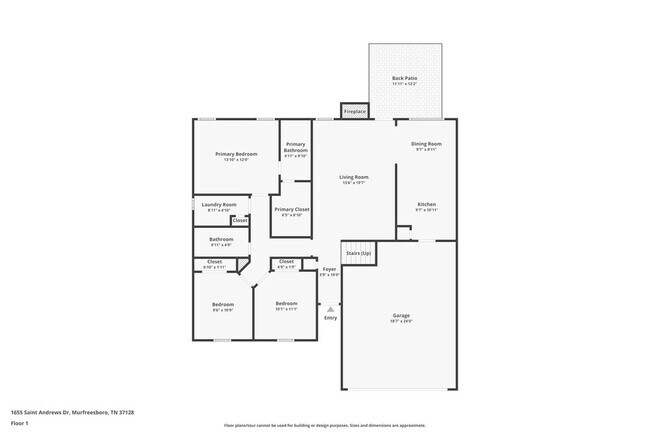 1655 St Andrews Dr in Murfreesboro, TN - Foto de edificio - Building Photo