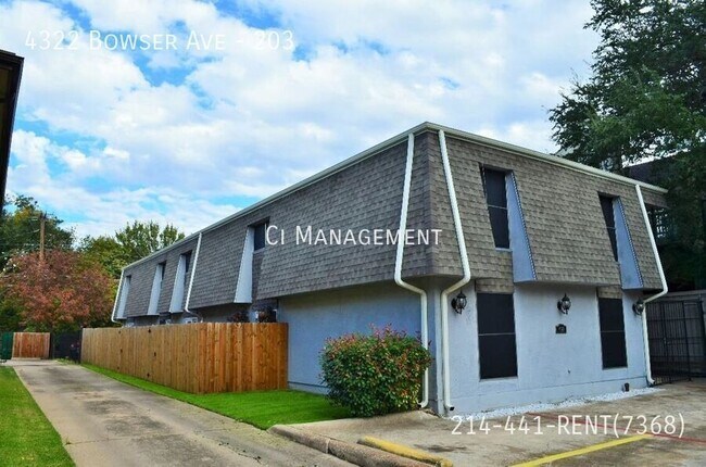 4322 Bowser Ave in Dallas, TX - Building Photo - Building Photo