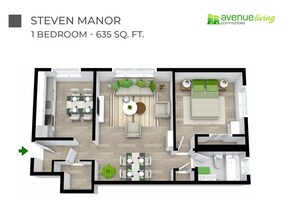 Steven Manor in Edmonton, AB - Building Photo - Floor Plan