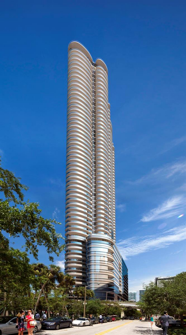 1000 Brickell Plz, Unit 22 in Miami, FL - Foto de edificio - Building Photo