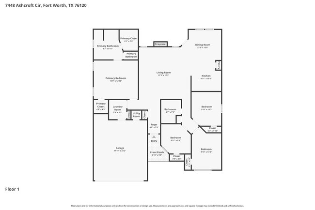 7448 Ashcroft Cir in Fort Worth, TX - Foto de edificio - Building Photo