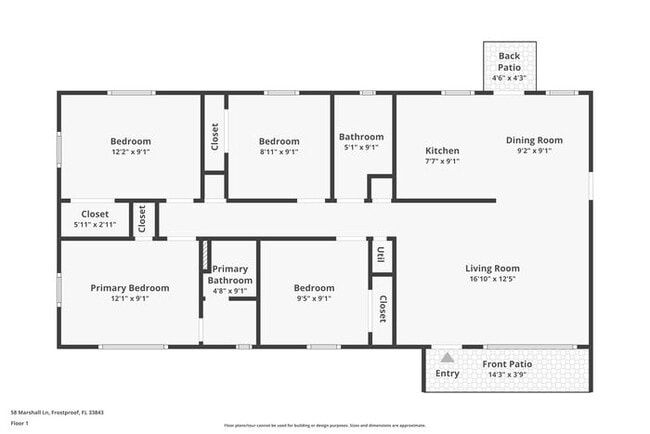 58 Marshall Ln in Frostproof, FL - Foto de edificio - Building Photo