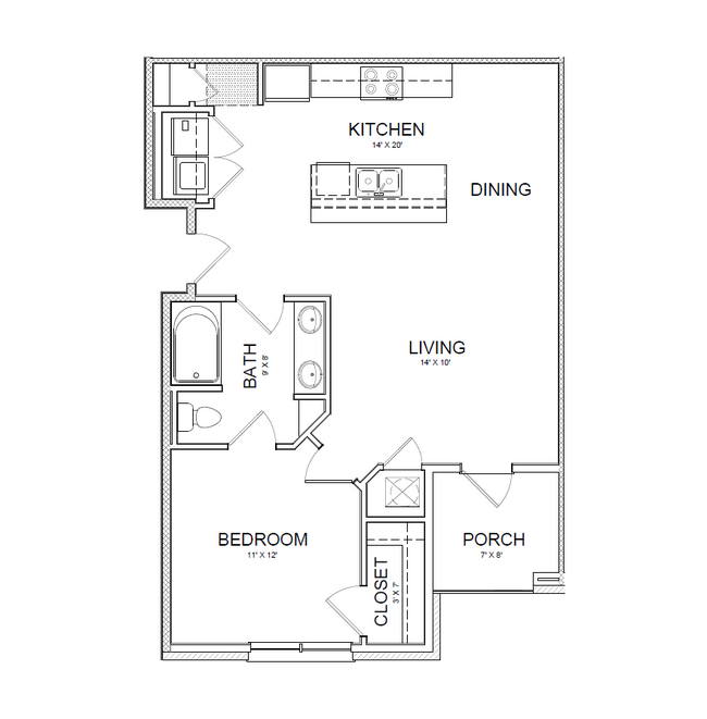 Reserve at Howell Place in Baton Rouge, LA - Foto de edificio - Floor Plan