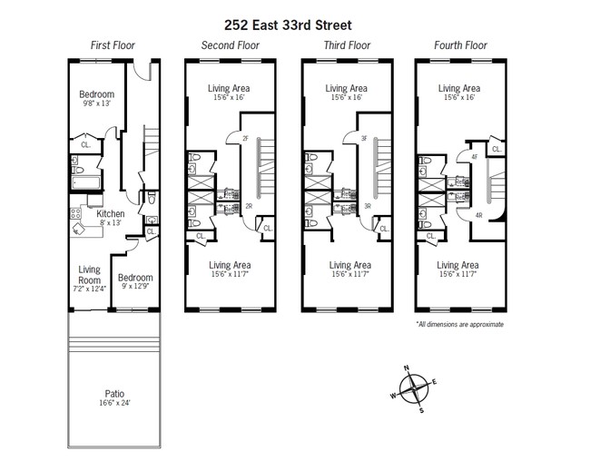 252 E 33rd St in New York, NY - Foto de edificio - Floor Plan