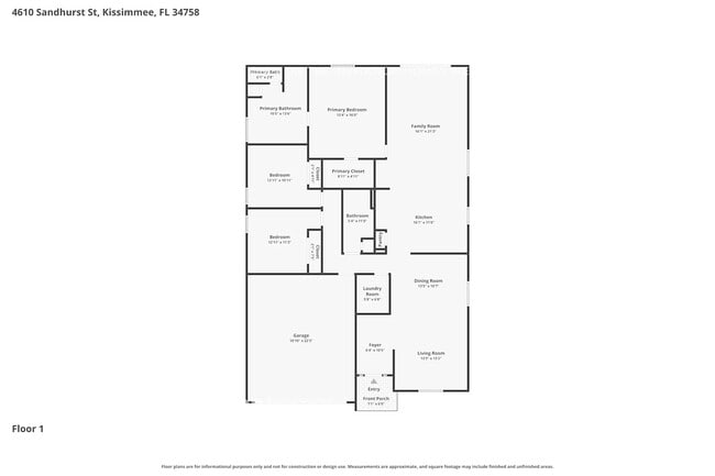 4610 Sandhurst St in Kissimmee, FL - Foto de edificio - Building Photo