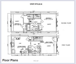 White Pine Village Townhomes in Cadillac, MI - Foto de edificio - Floor Plan