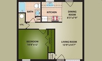 Pleasant Valley Colony in Plain City, OH - Foto de edificio - Floor Plan