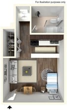 316 Fry in Denton, TX - Foto de edificio - Floor Plan