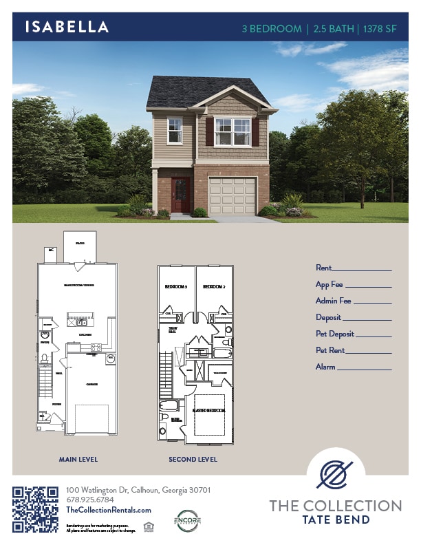 The Collection Tate Bend in Calhoun, GA - Building Photo - Floor Plan
