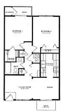 Deer Creek Apartments in Warrensburg, MO - Foto de edificio - Floor Plan