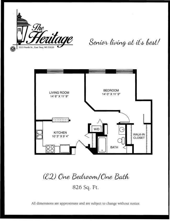 Kiwanis Heritage Inc in East Troy, WI - Foto de edificio - Floor Plan