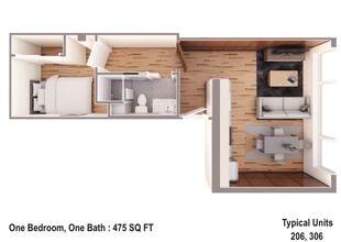 130 Pearl in Buffalo, NY - Foto de edificio - Floor Plan