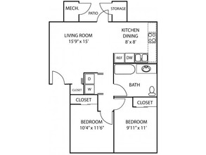 Lakeland Pointe Apartments in Moses Lake, WA - Foto de edificio - Floor Plan