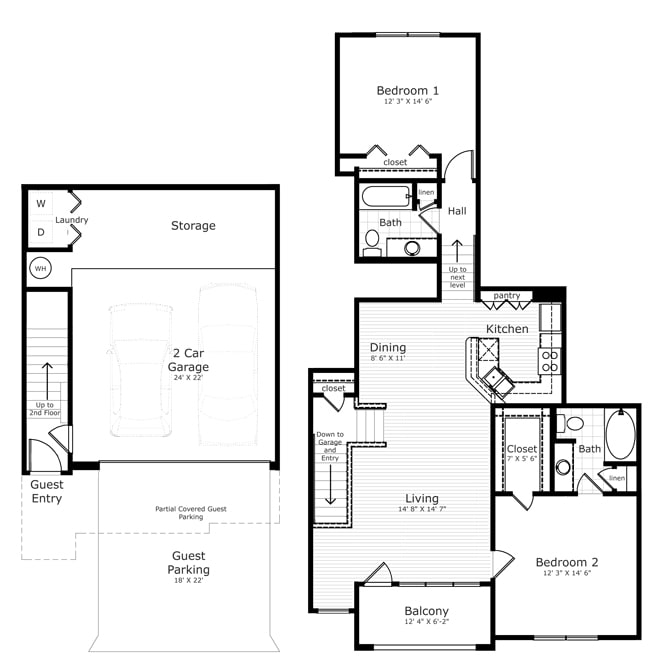 Carriage Homes On the Lake Garland, TX Apartments