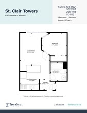 St. Clair Towers in Windsor, ON - Foto de edificio - Floor Plan