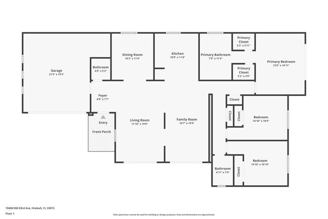 19408 NW 83rd Ave in Hialeah, FL - Foto de edificio - Building Photo