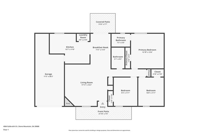 4964 Galbraith Cir in Stone Mountain, GA - Foto de edificio - Building Photo