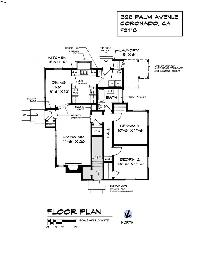 341 H Ave in Coronado, CA - Building Photo - Floor Plan