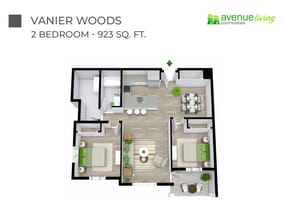 Vanier Woods in Red Deer, AB - Building Photo - Floor Plan