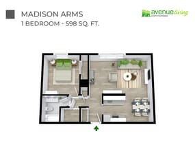 Madison Arms in Edmonton, AB - Building Photo - Floor Plan