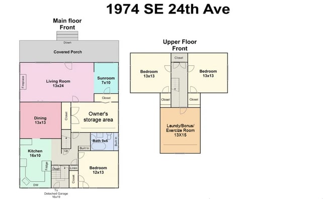 1974 SE 24th Ave in Portland, OR - Foto de edificio - Building Photo