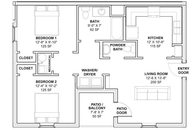 Cottage Lane Village in Bella Vista, AR - Building Photo - Floor Plan
