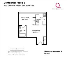 Centennial Place 2 in St Catharines, ON - Building Photo - Floor Plan