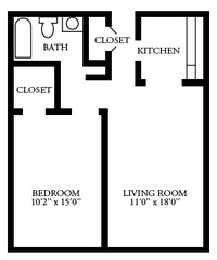 Glen Cove Apartments in Detroit, MI - Foto de edificio - Floor Plan